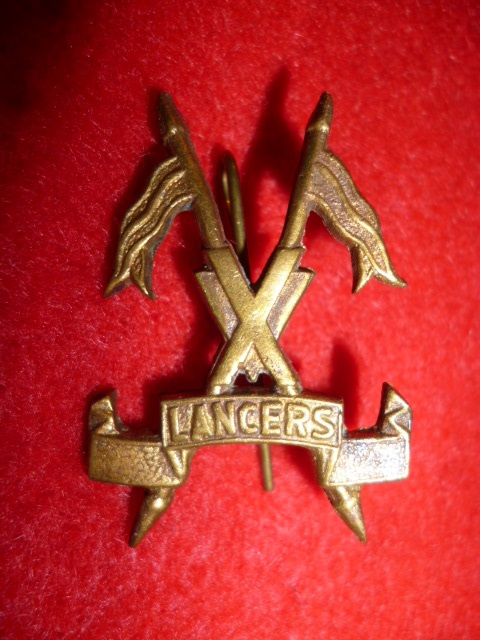 5th Lancers Indian Army Cap Badge   